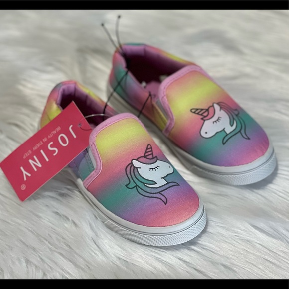 New JOSINY Kids Shoes  Casual Canvas Sneakers Slip On Lazy Tennis Loafers - Picture 9 of 15